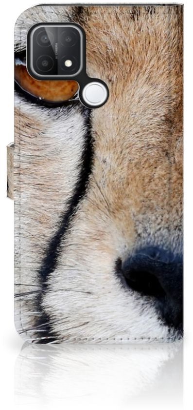 Bookcase OPPO A15 Case Cheetah