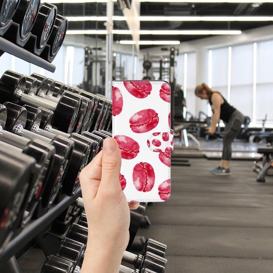 Magnétique Etui Housse pour OnePlus Nord CE 5G Portefeuille Macarons Roses