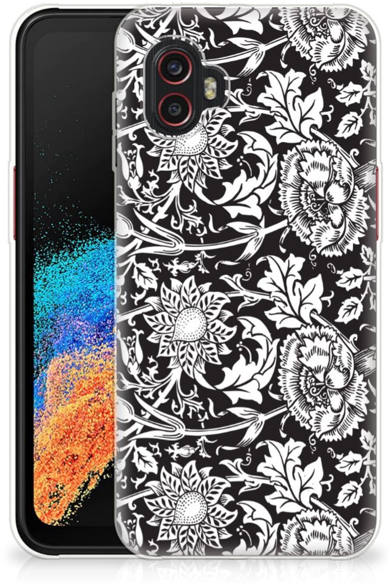 Samsung Galaxy Xcover 6 Pro TPU Case Black Flowers
