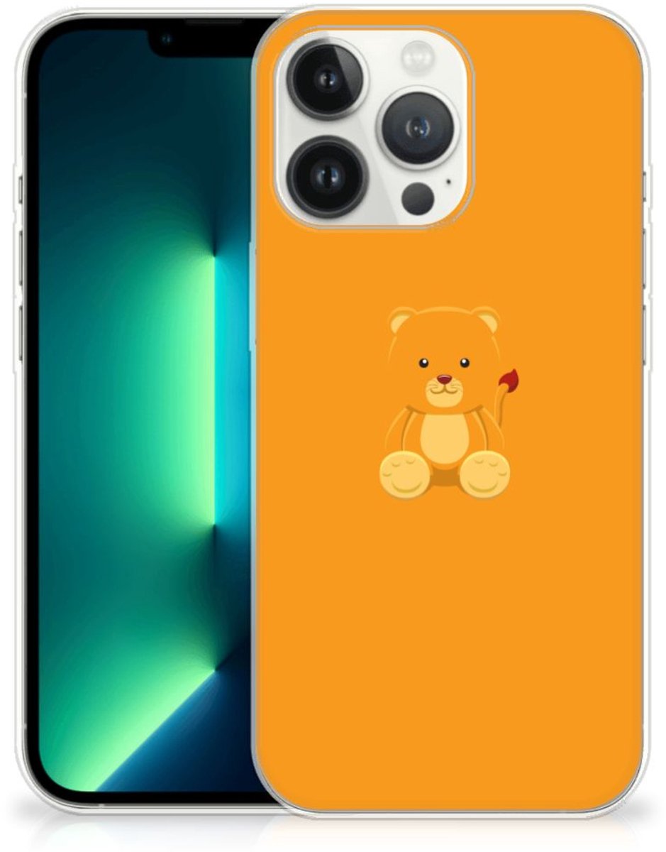 TPU Hoesje voor iPhone 13 Pro Max Telefoonhoesje met Naam Baby Beer