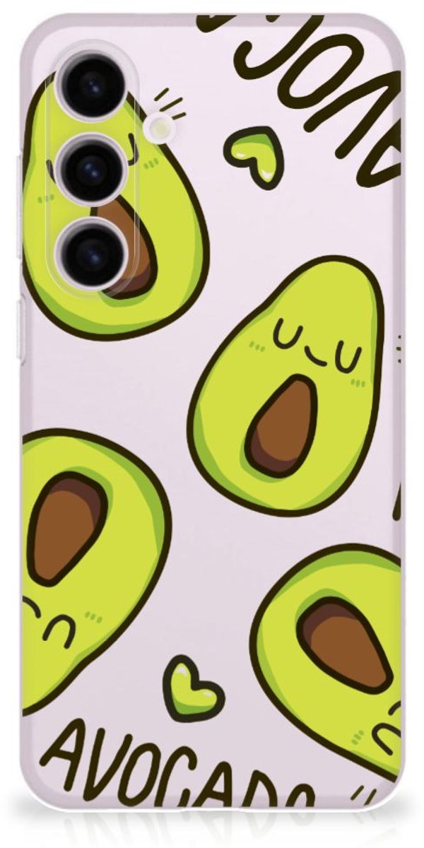 Samsung Galaxy S24 Plus Telefoonhoesje met Naam Avocado Singing