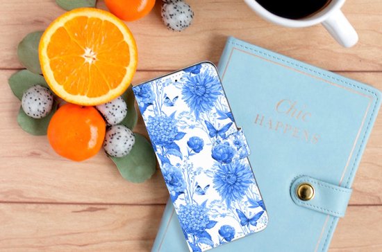 Étui pour OPPO A17 Flowers Blue