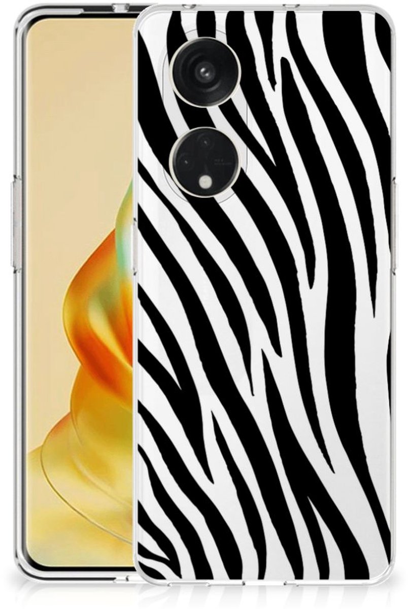 OPPO Reno8 T 5G TPU Hoesje Zebra