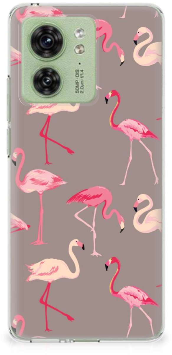 Motorola Edge 40 TPU Hoesje Flamingo