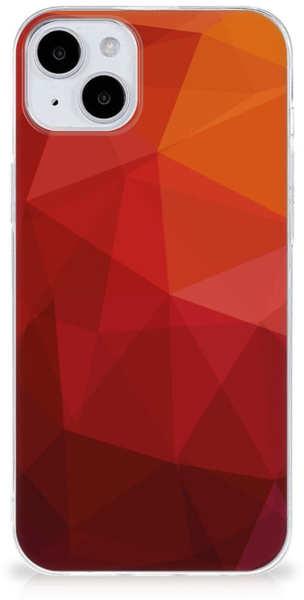 TPU Hoesje voor iPhone 15 Polygon Red
