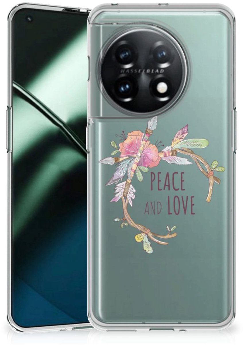 OnePlus 11 Telefoonhoesje met Naam Boho Text