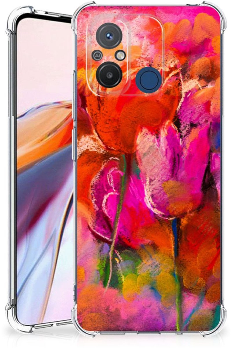 Back Cover Xiaomi Redmi 12C Tulips