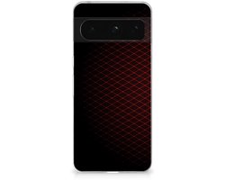 Google Pixel 8 Pro TPU bumper Geruit Rood