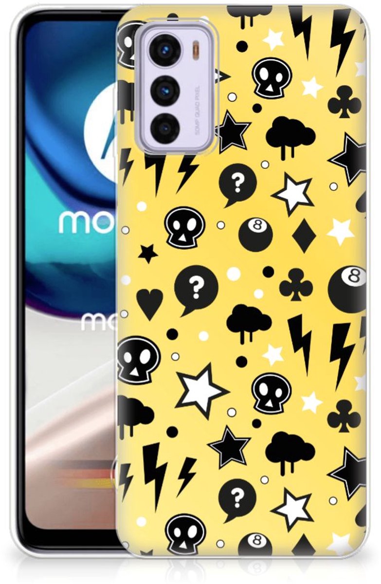 Silicone Back Case Motorola Moto G42 Punk Geel
