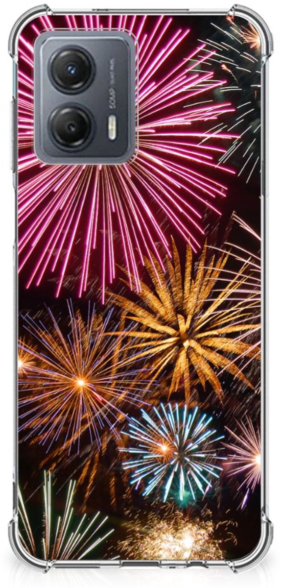Motorola Moto G53 Anti Shock Bumper Case Vuurwerk