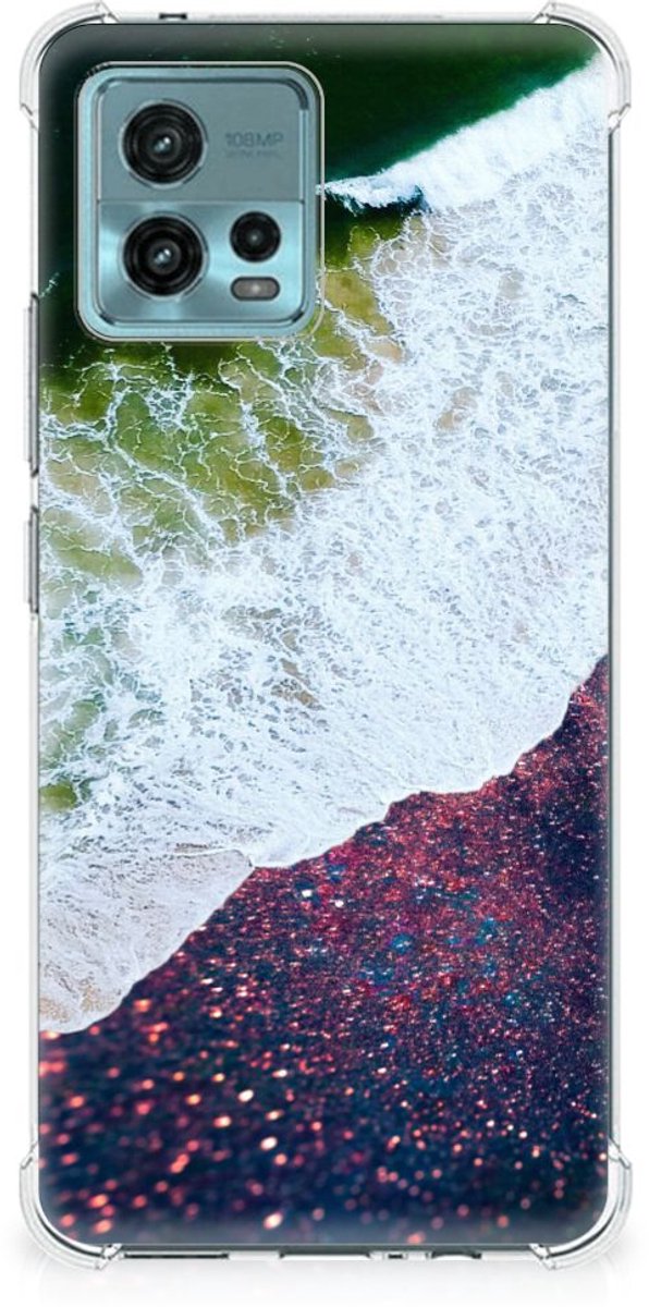 TPU Case Anti-Shock voor otorola Moto G72 Shockproof Case Sea in Space