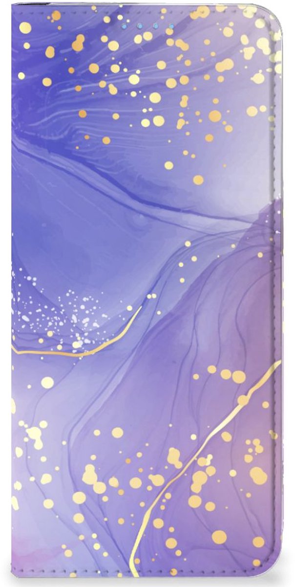 Bookcase voor OPPO Reno8 Watercolor Paars