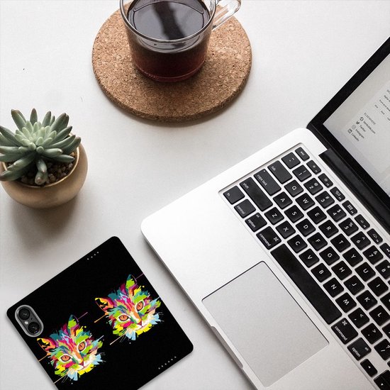 Étui portefeuille pour smartphone Sony Xperia 5 V , joli cadeau d'anniversaire, couleur Cat