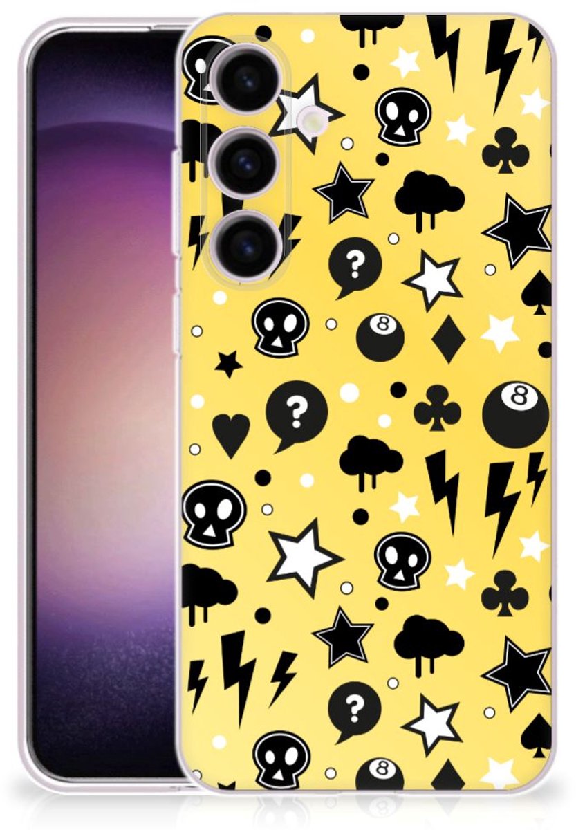 Silicone Back Case Samsung Galaxy S24 Punk Geel