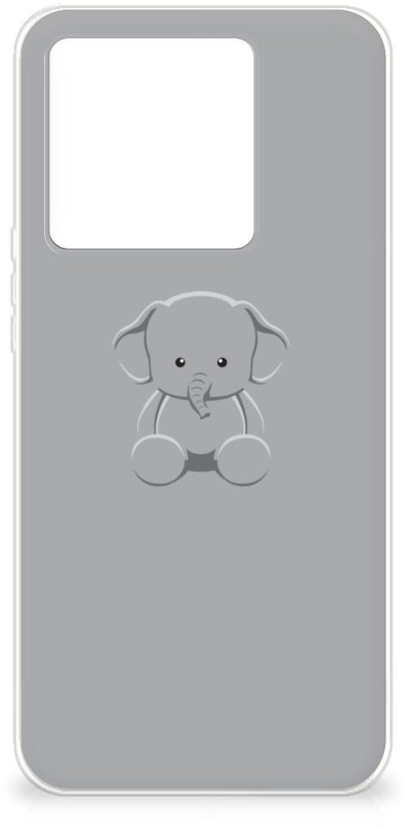 Xiaomi 13T Telefoonhoesje met Naam Grijs Baby Olifant