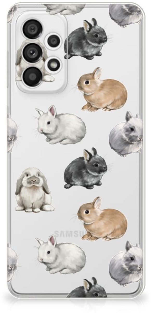 TPU Hoesje voor Samsung Galaxy A73 5G Konijntjes