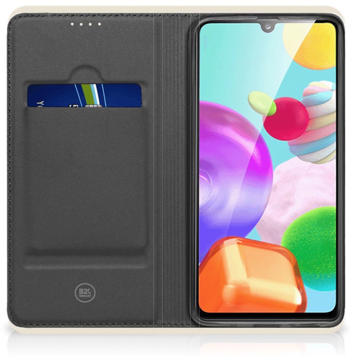 Book Wallet Case voor Samsung Galaxy A41 Wooden Cubes