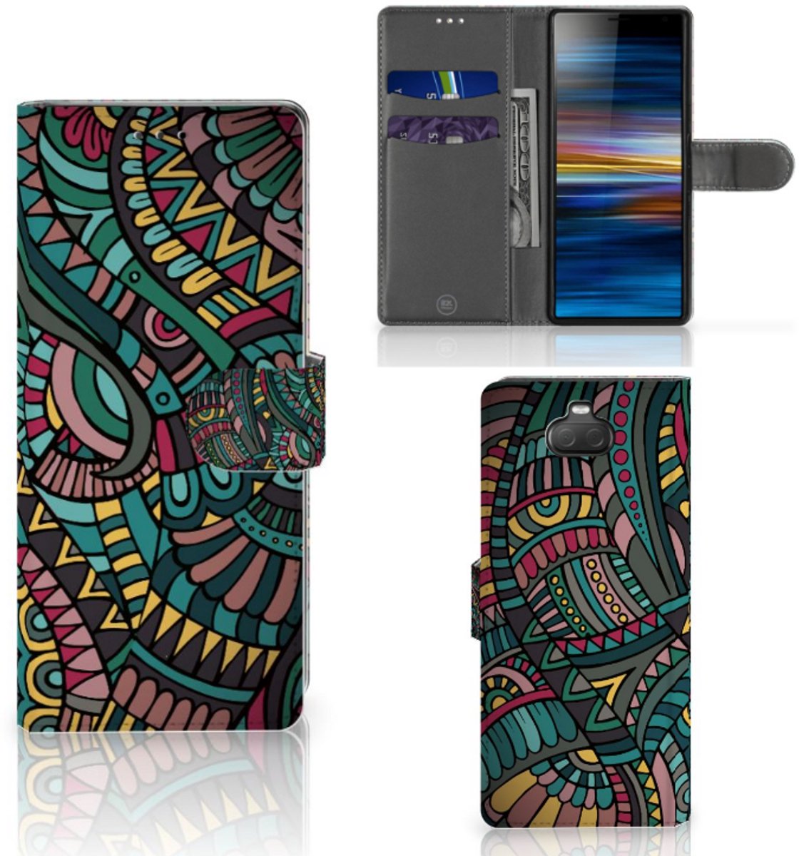 Sony Xperia 10 Telefoon Hoesje Aztec