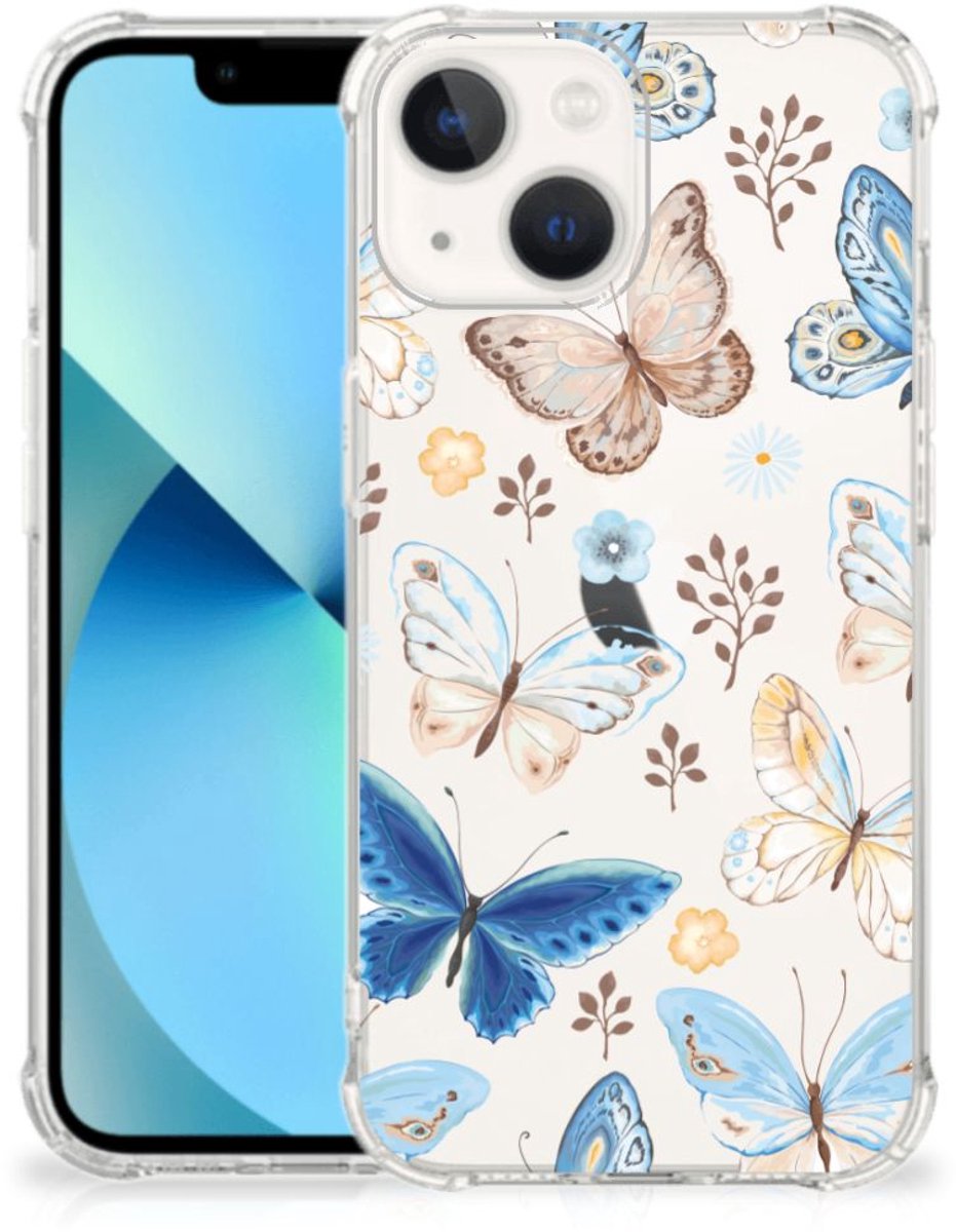 Case Anti-shock voor iPhone 13 mini Vlinder