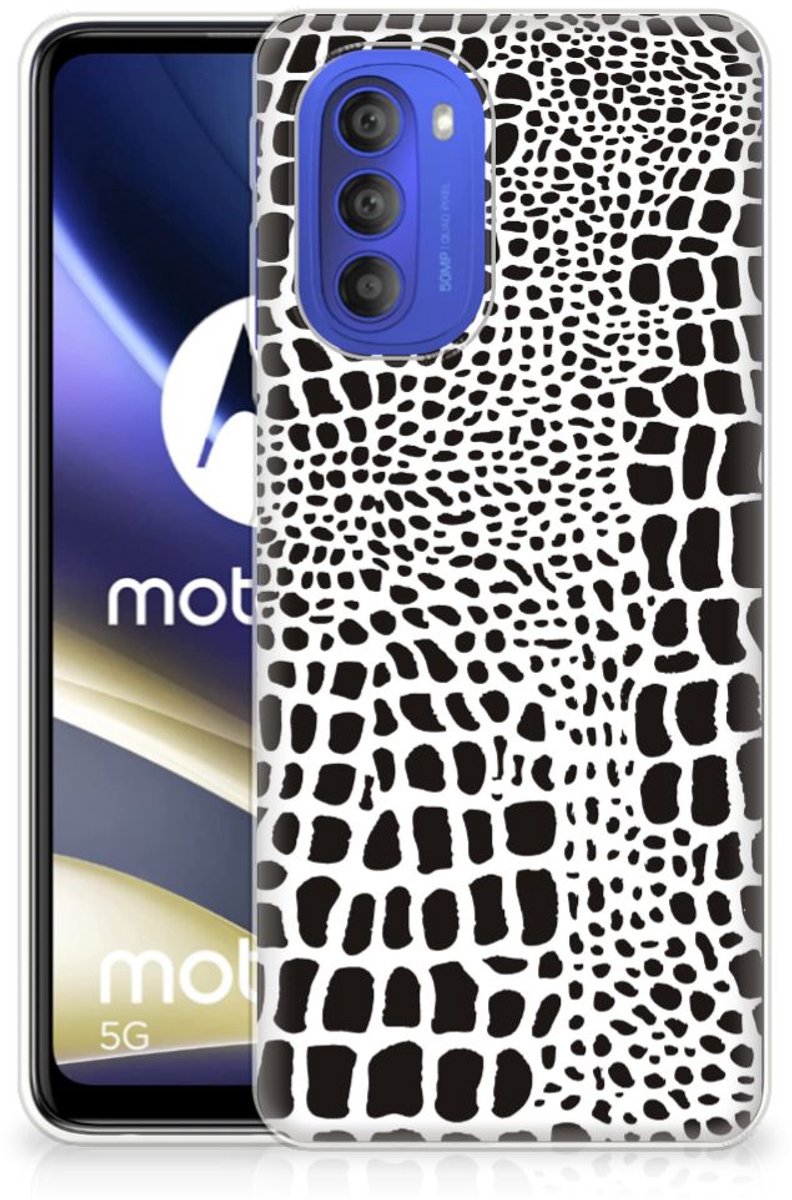 Motorola Moto G51 5G TPU Hoesje Slangenprint