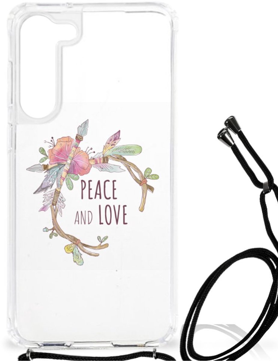 Samsung Galaxy S23 Plus Stevig Bumper Hoesje Boho Text