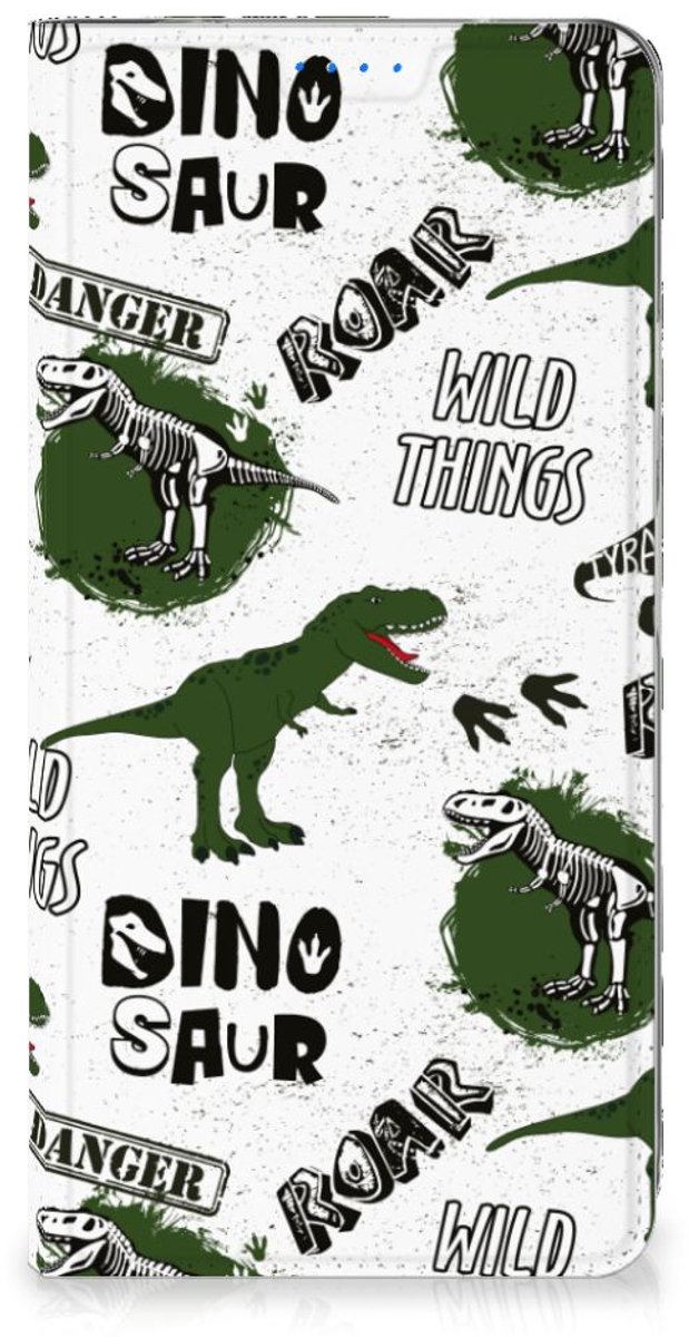 Book Case voor Hoesje maken voor Xiaomi Redmi 12 4G Dinosaurus