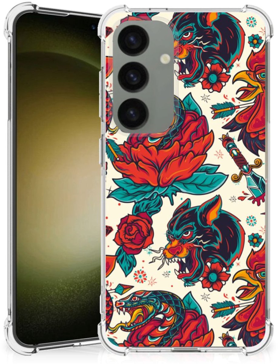 Anti-shock Hoesje met foto voor Samsung Galaxy S24 Old Skool