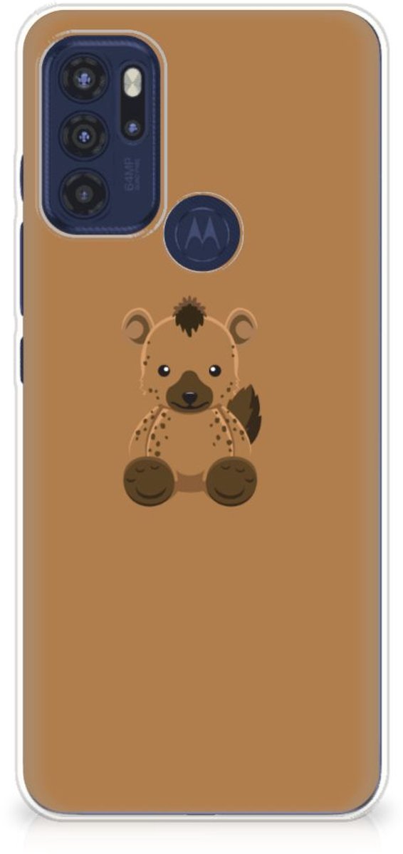 Motorola Moto G60s Telefoonhoesje met Naam Baby Hyena