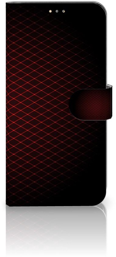 Etui pour téléphone portable OPPO A15 Etui pour téléphone avec photo à carreaux rouge