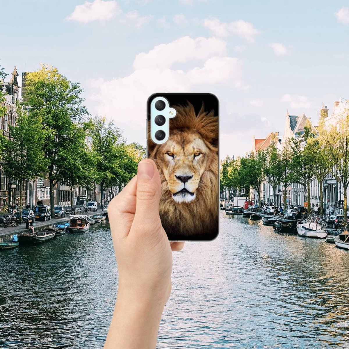 Samsung Galaxy S23 FE TPU Hoesje Leeuw