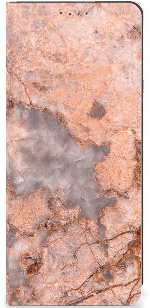 Book Case voor Sony Xperia 5 V Standcase Marmer Oranje