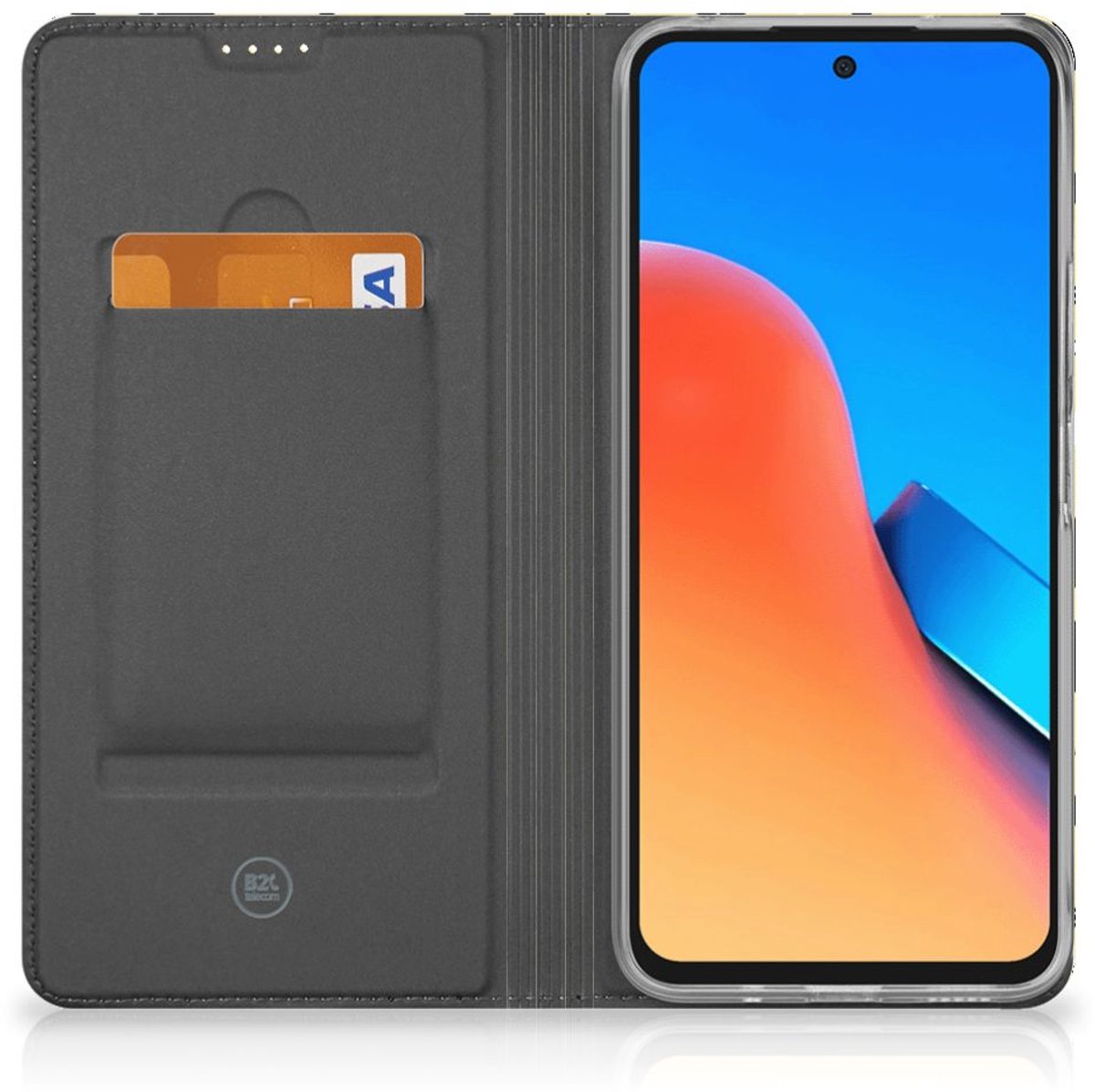 Mobiel BookCase Xiaomi Redmi 12 4G Punk Geel