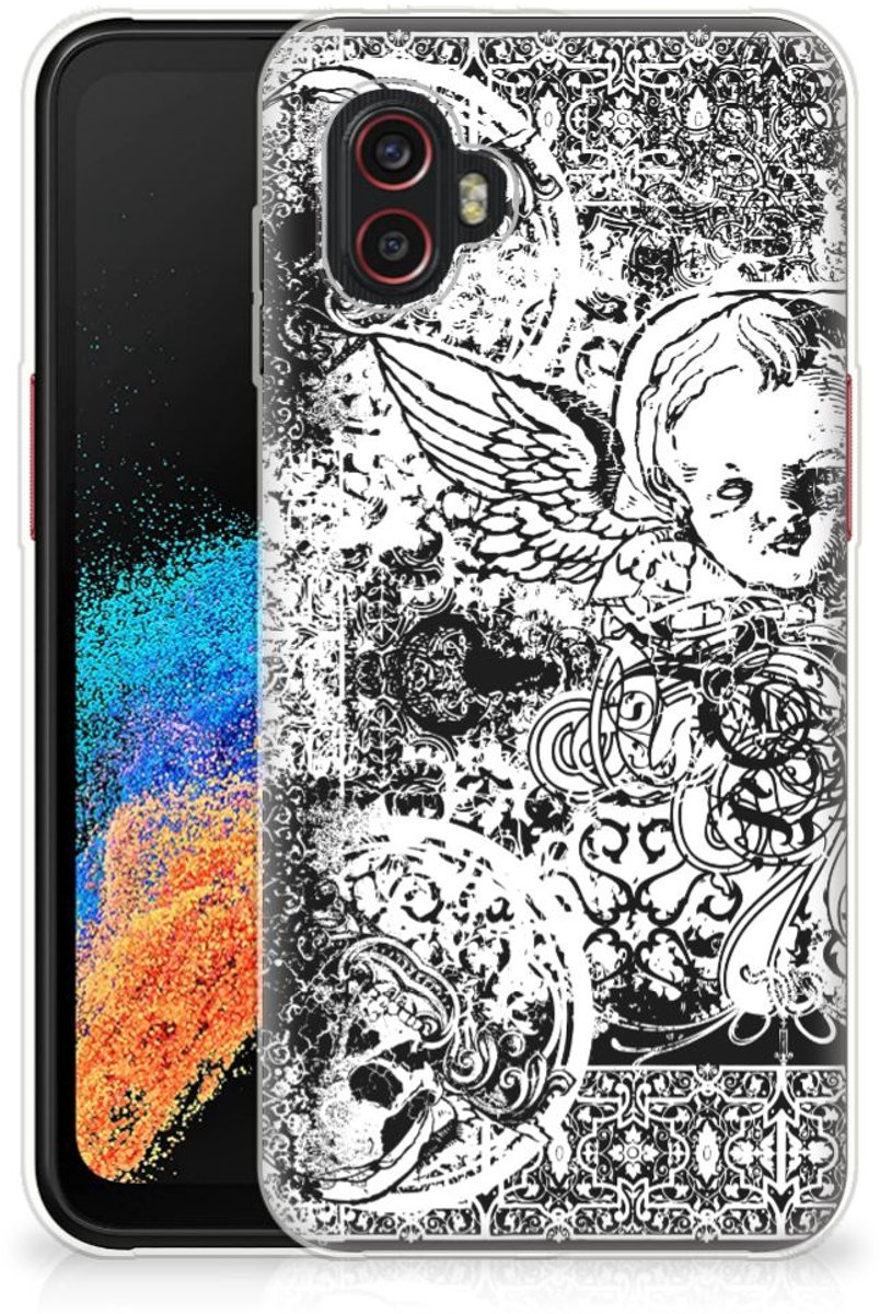 Silicone Back Case Samsung Galaxy Xcover 6 Pro Skulls Angel