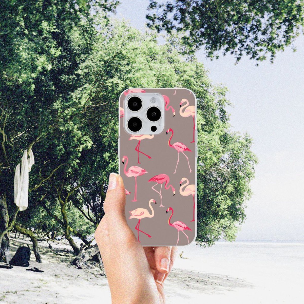 iPhone 15 Pro Max TPU Hoesje Flamingo