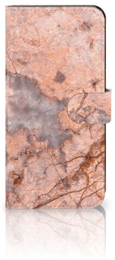 Etui pour Téléphone OPPO Reno8 T 5G Coque Orange De Marbre