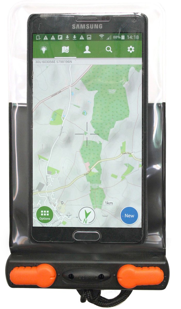 Aquapac waterdicht telefoonhoesje zwart
