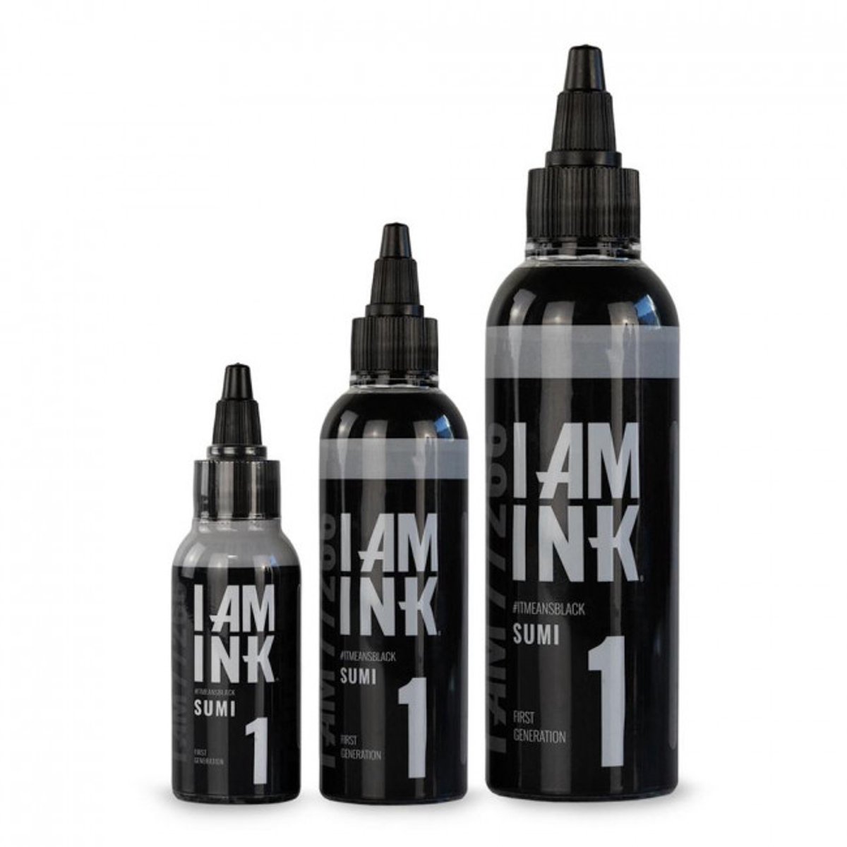 I AM INK - First Generation - #1 Sumi 200ml - Tattoo Ink