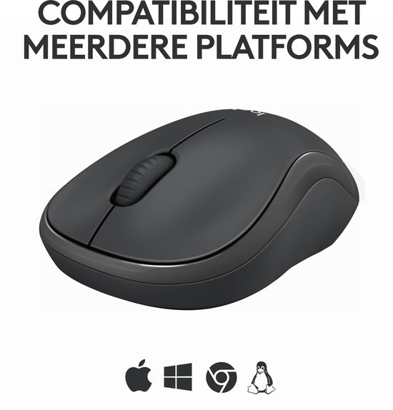 Logitech M240 - Draadloze Muis - Bluetooth - Graphite