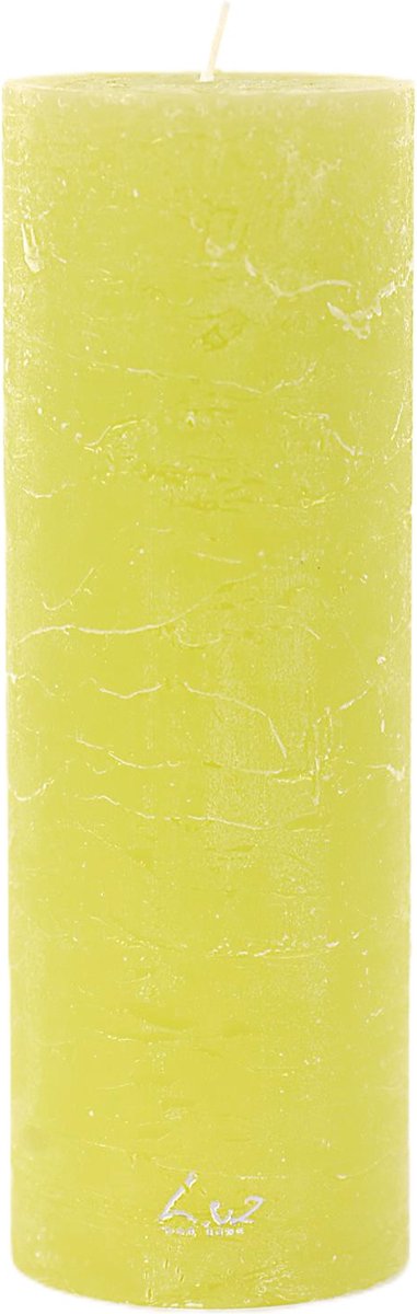 LUZ Rasteli Luz Your Kaars Cilinder Groen-Lime Groen D 7 cm H 20 cm