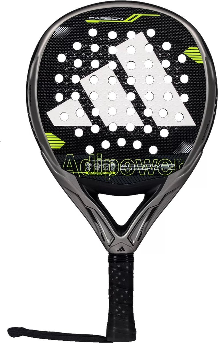 Adidas Adipower Carbon CTRL 3.4 Padel Racket Zilver