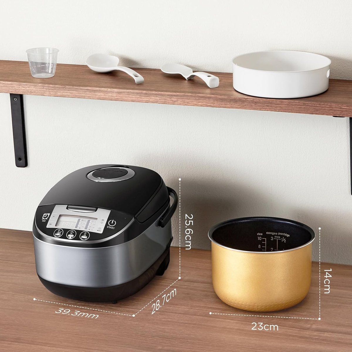 Afbeelding 2 van Slowcooker met Timer - Programmeerbare slowcooker - Elektrische slowcooker - Digitale slowcooker - Binnenpan - Eten