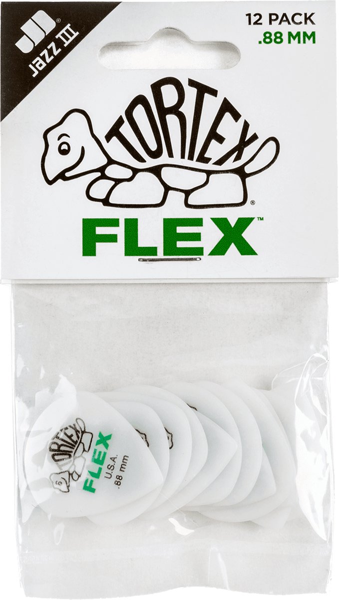 Jim Dunlop - Flex Jazz III - Plectrum - 0.88 mm - 12-pack