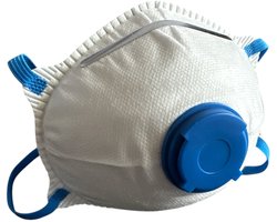 HandanHy - Mondmasker - Stofmasker - FFP2 - met ventiel - Cupmask - Hoofdband - 10 stuks