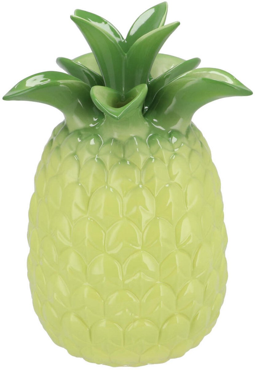DK design Bloemenvaas Tropical Pineapple - ananas vaas - groen - D18 x H28 cm