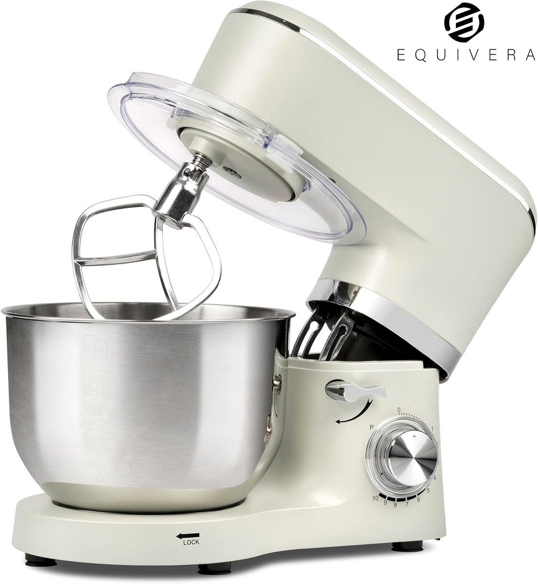 Equivera Deegmachine - Kneedmachine - Deegmixer - Keukenmixer - Keukenmachine