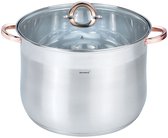 Bol.com Klausberg 7798 - soeppan met deksel - 224L - 34 cm - RVS - inductie - alle warmtebronnen aanbieding