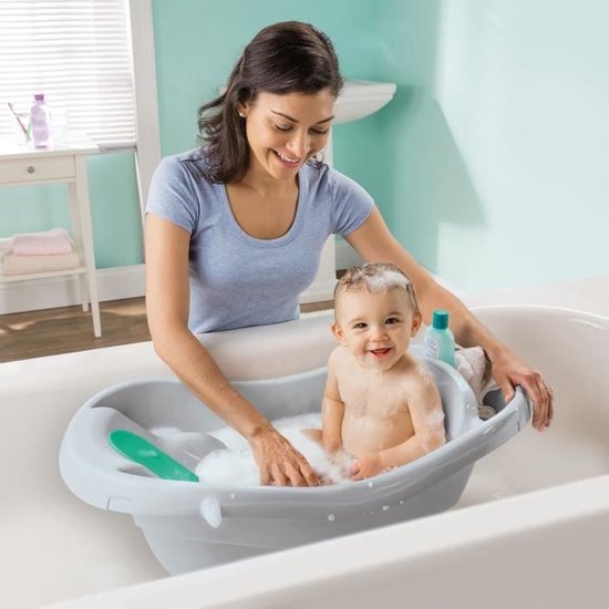 INGENUITY Babybadje, zeer comfortabel, extra groot met zachte stoffen draagzak, zitkussens, plank, tot 24 maanden van INGENUITY — afbeelding 2