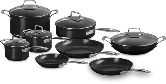 Le Creuset Pannenset Essential Non-Stick Ceramic – 8 Delig