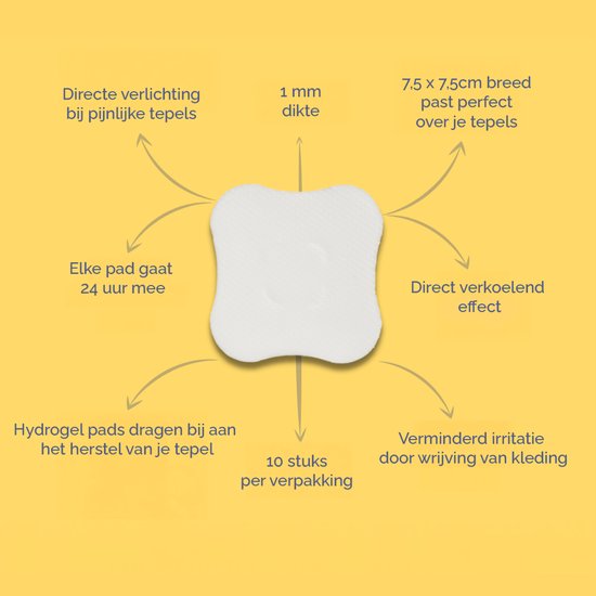 Hydrogel Pads - ideaal voor tepelverzorging - direct verkoelend en verlichtend effect - First Days Maternity van First Days Maternity — afbeelding 5