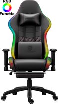 Bol.com HICON Incanto Series RGB Gaming Chair - Verstelbare Gamestoel met Verlichting Massage en Ergonomisch Design aanbieding